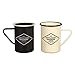 Gentlemen's Hardware Enamel Camping Coffee Mugs, Set of 2, Cream