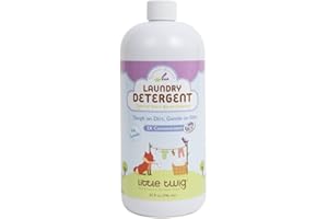 Little Twig Plant Based Concentrated Household Laundry Detergent, with Natural Formula Tough on Stains and Dirt, Child & Pet Safe, Lavender, 32 Fluid Oz (LTWG-LSLB32-06)