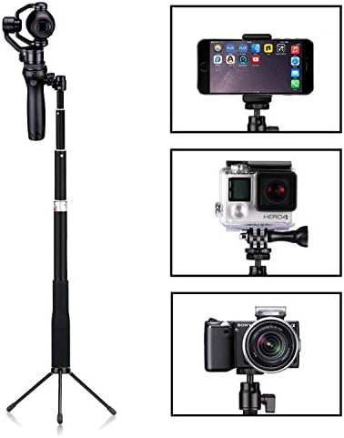 MAYISUMAI Light Aluminum Selfie Stick Monopod Telescope Pole with Tripod Stand For DJI OSMO Mobile 2 GoPro 4 5 6 and Cellphones