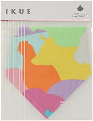 [ikue] Japanese Quality 100% Baby Bandana Bib - ANIMAL CAMO COLORFUL [Japan Import]