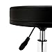 DR.LOMILOMI Swivel Rolling Hydraulic Height Adjustable Stool 503 for Clinic Nursing Spas Beauty Salons Dentists Home Office (503, Black)