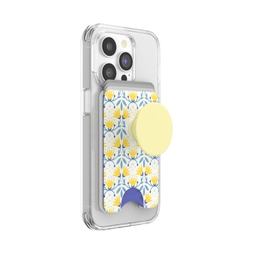 PopSockets PopWallet+ con un PopTop Swappable Integrato per Telefoni Cellulari e Tablet - Tea Towel