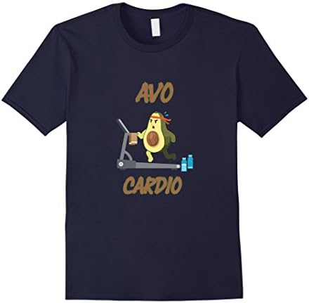 Men's Avocardio Avocado Cardio Exercise Running Funny Cute T-Shirt Medium Navy