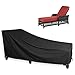 Chaise Lounge Cover - KHOMO GEAR - Panther Series - Heavy Duty Patio Furniture Cover - Black Outdoor