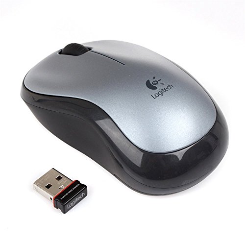 Logitech M185 Wireless Mouse, Silver