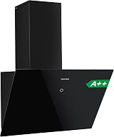 TopStrong Cooker Hood 60cm Wall-Mount 600 m³/h Touch Glass Black view 1