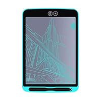 FILDRGT Memo Kids Drawing Board 12 Inch LCD Partially Erasable Writing Tablet Pad Office (Blue)