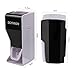 Ocathnon Dust-Proof Toothpaste Dispenser and Toothpaste Squeezer Kit Wall Mounted 5 Toothbrush Holder with Cover Hand Free Toothpaste Squeezer-Black