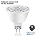 TORCHSTAR MR16 LED Bulb Dimmable, Aluminum, 12V 7W, GU5.3 Bi-Pin Base MR16 LED Spotlight, UL Listed, Spot Light Bulbs for Recessed Track Lighting, 3000K Warm White, Pack of 6
