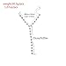 SUNSCSC Boho Punk Stars Crystal Rhinestone Golden Silver Chain Choker Necklace for Women Girl (Y Stars Silver 609)