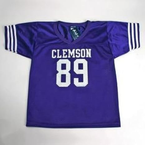 Clemson Tigers 89 Youth Football Jersey Purple