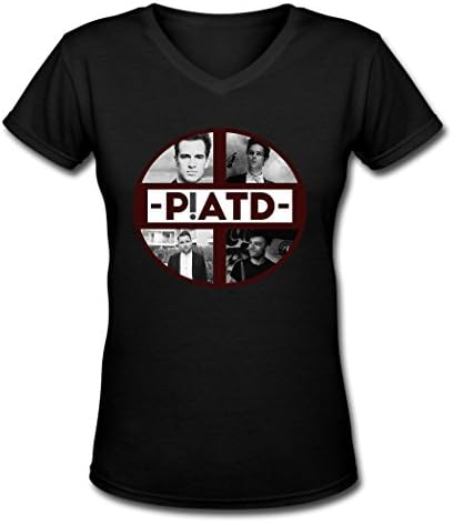 CAQ great panic at the disco poster V-Neck Tee for lady Black S