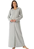 Dreams & Co. Women's Plus Size Petite Ultra-Soft Fleece Hoodie Long Robe .