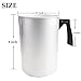 EricX Light 4 Pounds Candle Making Pouring Pot, Aluminum Construction And Heat-Resisting Handle Designed Candle Making Pitcher For Wax Melting