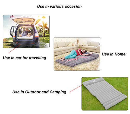 WJM Car Air Bed for Tesla Model S Model X 5 Seats Universal SUV MPV Inflatable Mattress for Camping Outdoor Home - Thumbnail 4