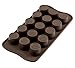 Silikomart SCG07 Silicone Chocolate Mould Praline, Konfekt, Brown