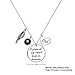 Dad Memorial Necklace Sympathy Gift- A Piece of My Heart Lives in Heaven In Memory of Dad