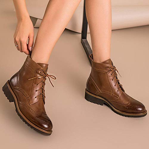 brown brogue boots womens