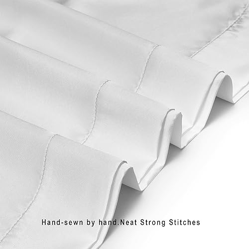 Guvar Satin Pillowcase for Hair and Skin Pillow Case 2 Pack Standard Size Super Soft Pillow Cases Set of 2 Slip Cooling Breathable Satin Pillow Cover（Ivory,20