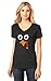 Turkey Face - Funny Thanksgiving Women's Fitted V-Neck T-Shirt