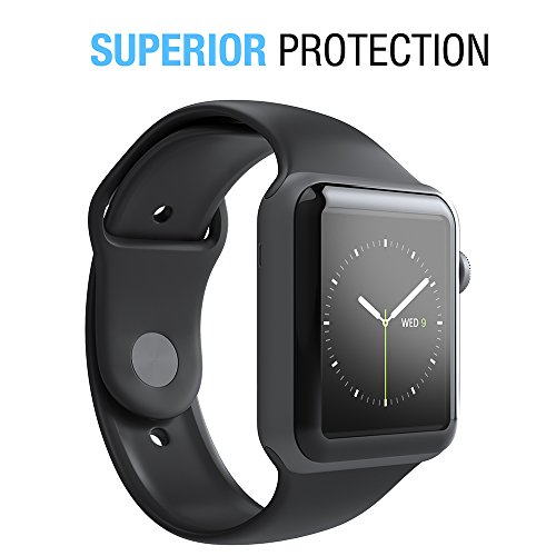 Apple Watch Glass Screen Protector 42mm (Series 2 3 Only) 3D Full Coverage (2-pack)