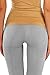 KHAYA Women's Seamless High Waist Slim Compression Full Length Legging Grey L