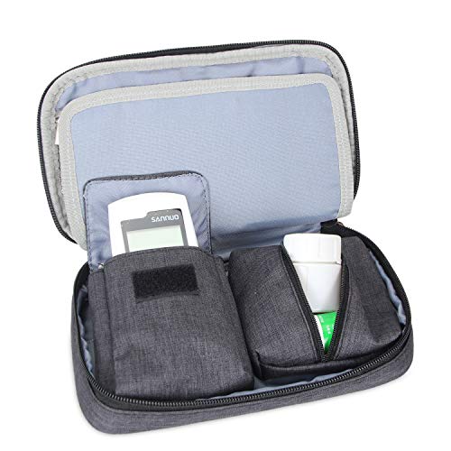Luxja Diabetic Supplies Travel Case, Storage Bag for Glucose Version 1