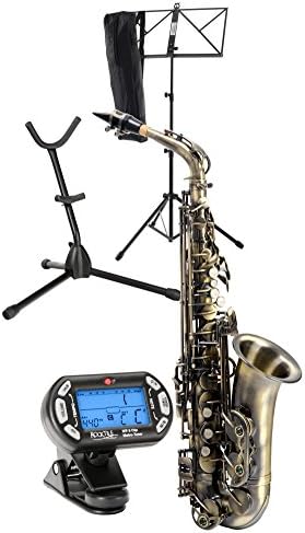 Classic Cantabile Winds AS-450 Antique Yellow Alto Saxophone SET