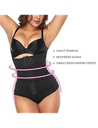 FEDNON Women's Workout Waist Trainer Cincher Corset Slimming Sauna Sweat Belt Underbust Sport Girdle Body Shaper