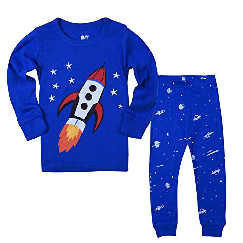 Tkala Fashion Boys Pajamas Children Clothes Set 100% Cotton Little Kids Pjs Sleepwear (6, 4-Pajamas)