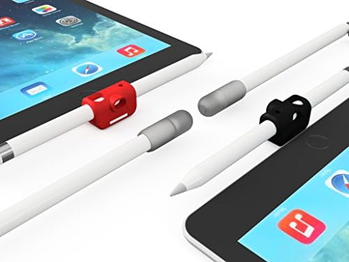 Apple Pencil Holder Black Color &amp; Quarter Cap Combo | Free extra set of Red Quarter Holder + Quarter Cap