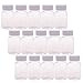 BCP 15 Pieces Plastic Clear Empty Plastic Solid Powder Medicine Pill Cylindrical Chemical Container Reagent Bottle 80ml