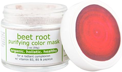 Beetroot Exfoliating & Purifying Mask with beetroot powder, clay and Vitamins B3 and Vitamin B5