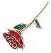 24K Red Rose Christmas Her, Eternal Love Real Gold Plated Rose Flower, Romantic Wife, Mom, Grandma, Anniversary Present, Birthday, Wedding ( Red)