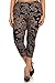 Leggings Depot Women's Popular Plus Paisley Insignia Capri Cropped Printed Leggings