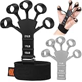Btfsoul Hand Grip Strengthener - Adjustable Finger Exerciser and Finger Stretcher - Grip Strength Trainer for Hand Therapy, Rock Climbing - Relieve Pain for Arthritis, Carpal Tunnel