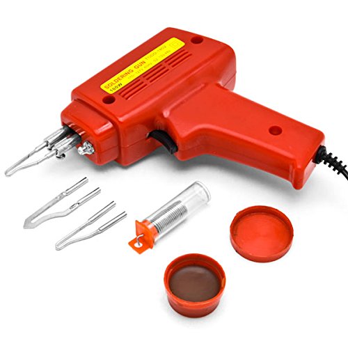 Biltek New 7pc Soldering Gun Kit w/Case Iron Solder 100W Professional