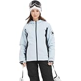 SNOWVERB Women Men Baggy Snow Ski Coat &amp; Snowboard Jacket for Snowsports | Stylish Loose Fit, Waterproof Protection with Warm Insulation, Multi-Functional Pocket Design, Easy Layering &amp; Durability