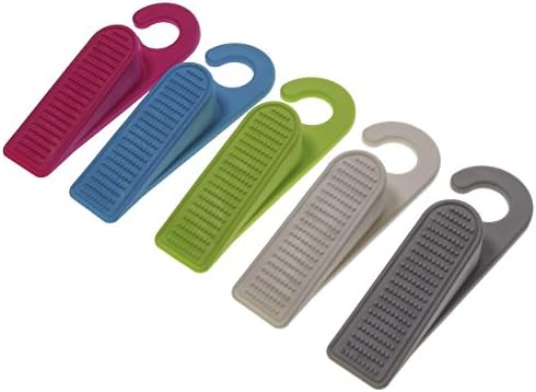 SKKXY 5 PCS Rubber Door Stopper Decorative Floor Wedge Holder Anti-Slip Doorstop for Baby Safety