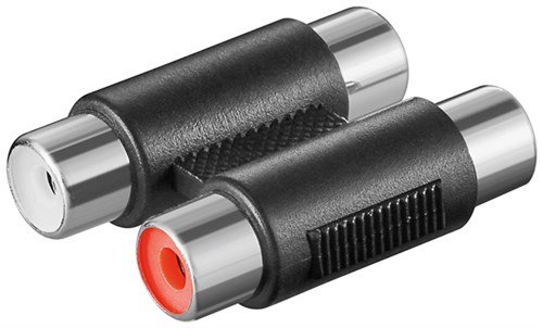 Goobay 72280 Audio Adapter - 2 x RCA Female (Audio Left/Right) > 2 x RCA Female (Audio Left/Right)