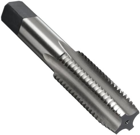 Union Butterfield 1500(UNC) High-Speed Steel Hand Tap, Uncoated (Bright) Finish, Round Shank With Square End, Plug Chamfer, H5 Tolerance, 3/8"-16 Thread Size