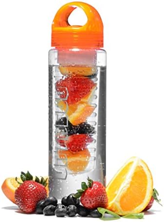 OnTheGo Infusion Water Bottle | Create Your Own Fruit Infused Water Drink Or Beverage in this 24Oz BPA Free Tritan Plastic Water Bottle.