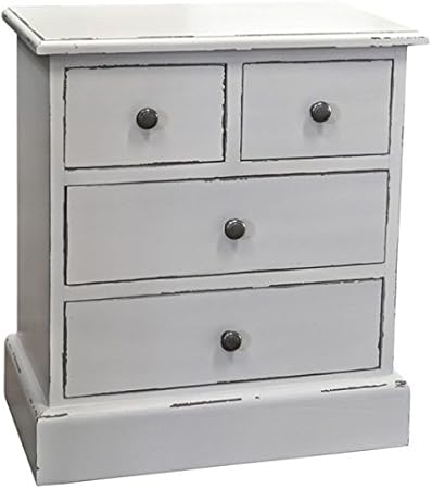Casa Padrino Landhaus Stil Kommode Mit 4 Schubladen Jugendstil Shabby Chic Mobel Massivholz Nachtschrank Farbe Weiss Shabby Chic Amazon De Kuche Haushalt