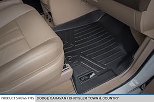 Smartliner Floor Mats 3 Row Liner Set Black For 2008 2018 Dodge