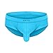 GKVK Men's Bikinis Briefs Ultimate Comfort Soft Waistband Briefs, Medium, Light Blue