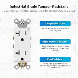 Micmi Decorator Receptacle Outlet, Standard