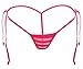 Women's Micro String Adjustable Tie Thong Very Low Rise See Through