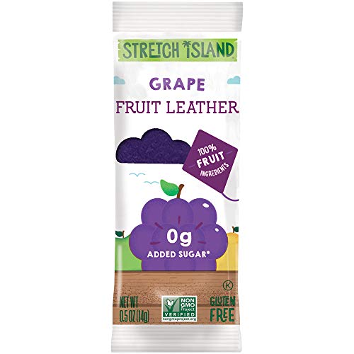 Stretch Island Original Fruit Leather, Grape, 0.5 Ounce Leathers, 30