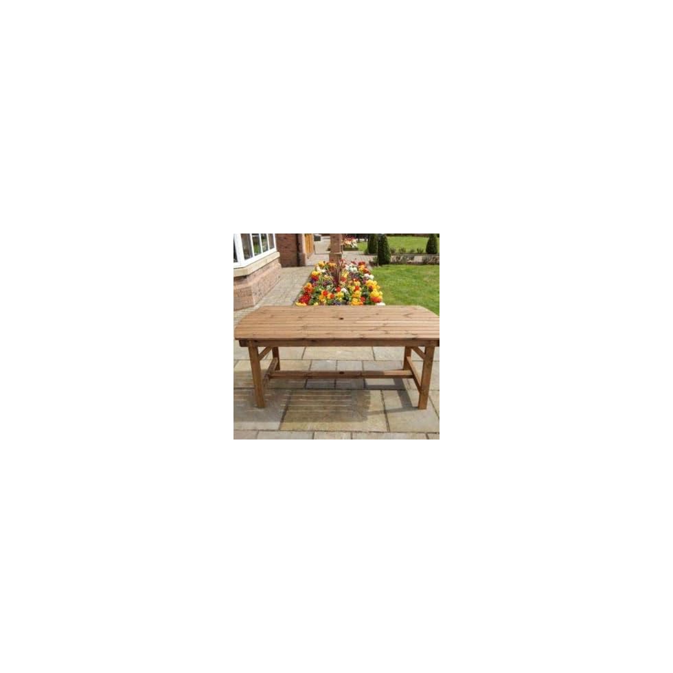 STAFFORDSHIRE GARDEN FURNITURE WOODEN GARDEN TABLE PREMIUM 6FT