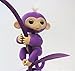 Finger Interactive Baby Monkey Toy MEIQING Pet Electronic Curious Kids Halloween Xmas Toys Birthday Present-Blue